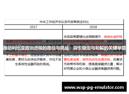 推动利比亚政治进程的路径与挑战：探索稳定与和解的关键举措