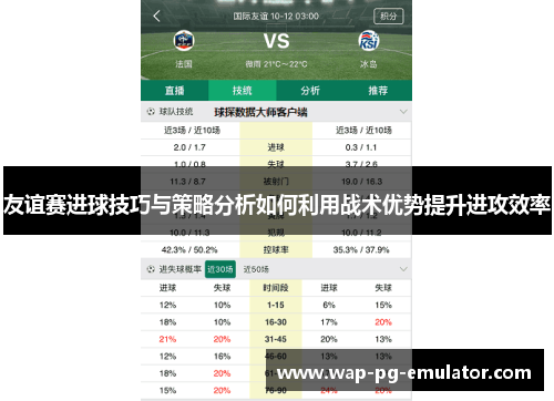 友谊赛进球技巧与策略分析如何利用战术优势提升进攻效率 友谊赛进球技巧与策略分析如何利用战术优势提升进攻效率